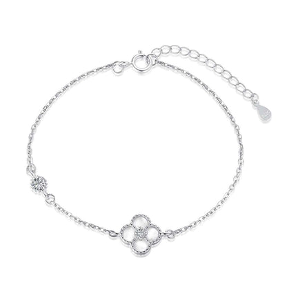 [Joyas Regalia] Delicada pulsera de trébol de cuatro hojas