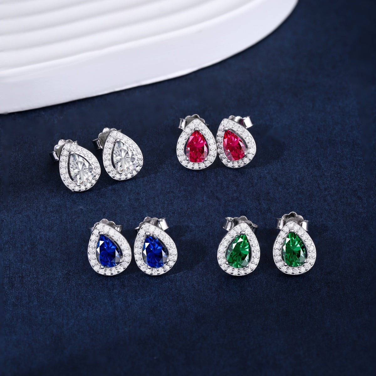 [Joyas Regalia] Pendientes lujosos con forma de gota de agua