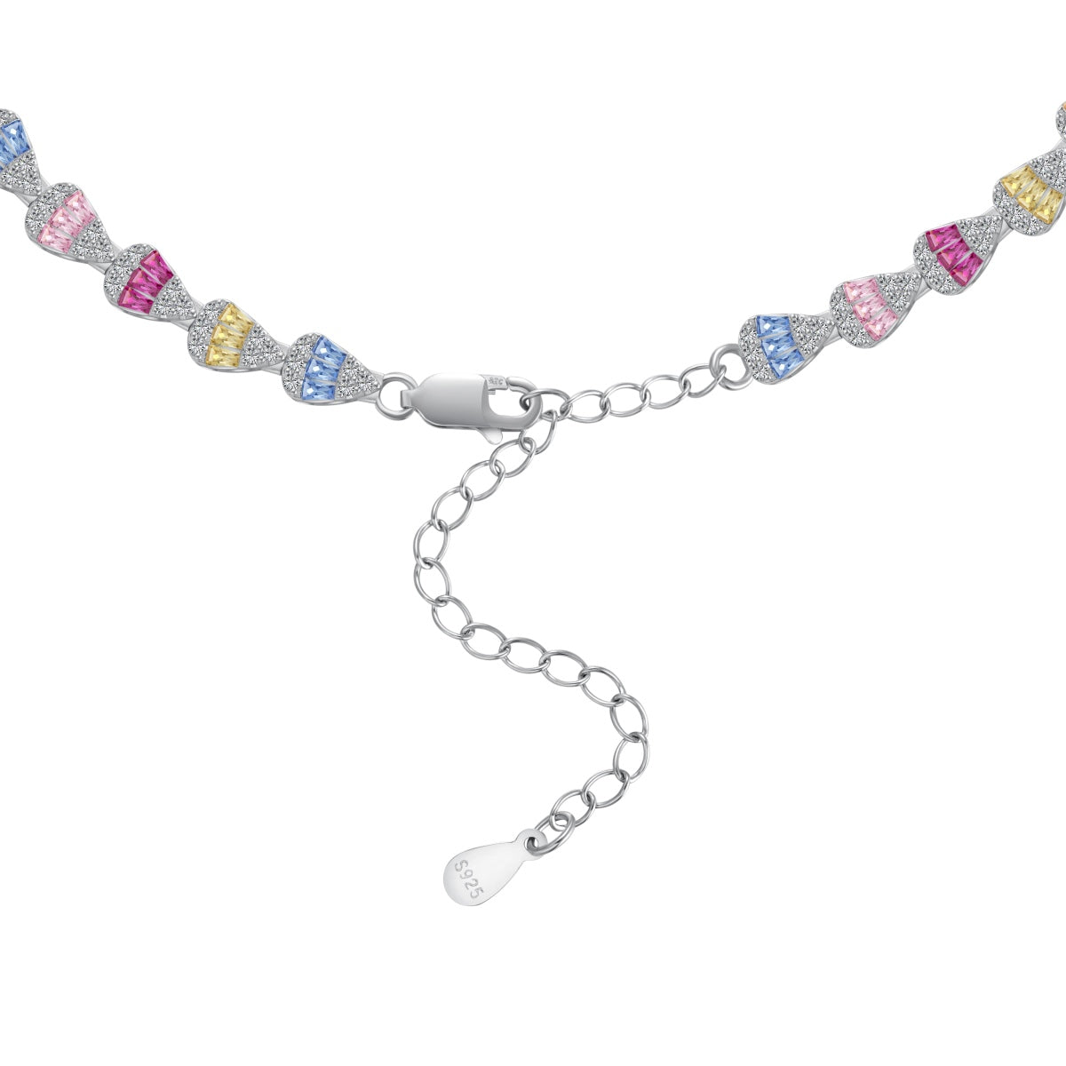 [Joyas Regalia]Collar de arcoíris radiante y colorido