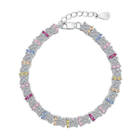 [Regalia jewelry]Unique Colorful Flower Shape Daily Bracelet