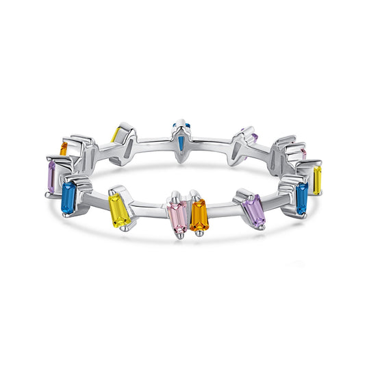 [Regalia jewelry]Unique Trapezoid Cut Daily Ring