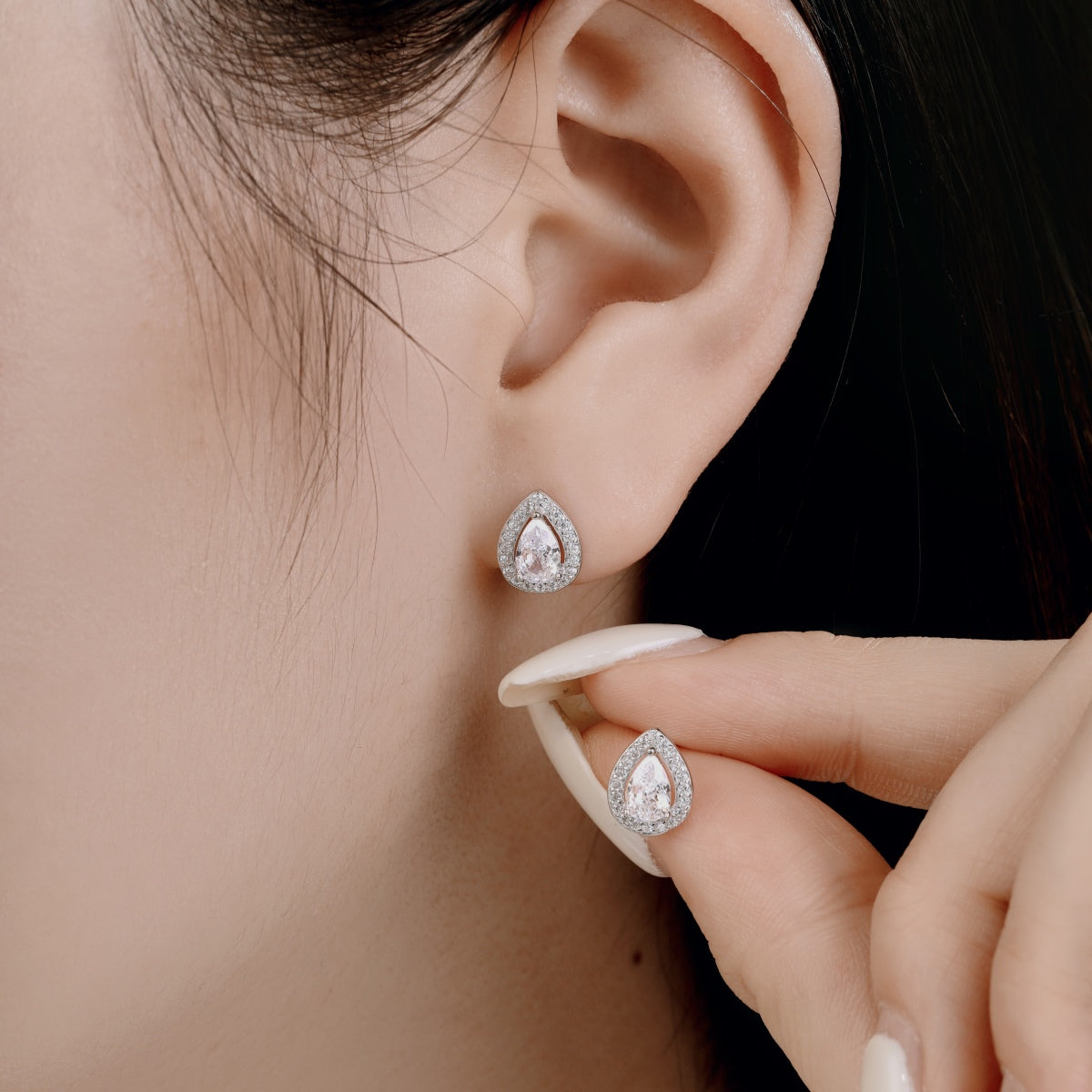 [Joyas Regalia] Pendientes lujosos con forma de gota de agua
