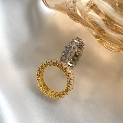 [Bijoux Regalia] Bague tennis ornée de taille ovale