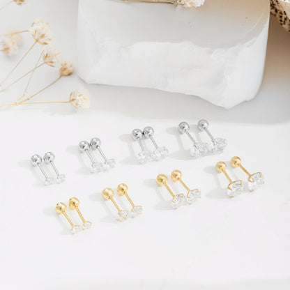 [Joyas Regalia] Pendientes únicos con forma de U en forma de oreja
