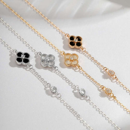 [Joyas Regalia] Delicada pulsera de trébol de cuatro hojas