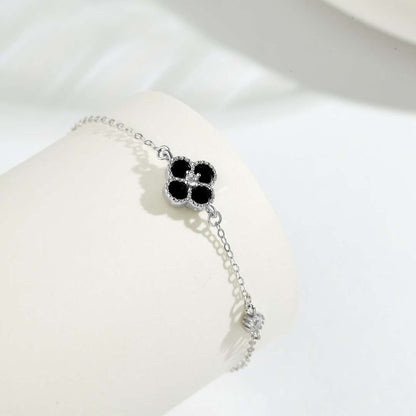 [Joyas Regalia] Delicada pulsera de trébol de cuatro hojas