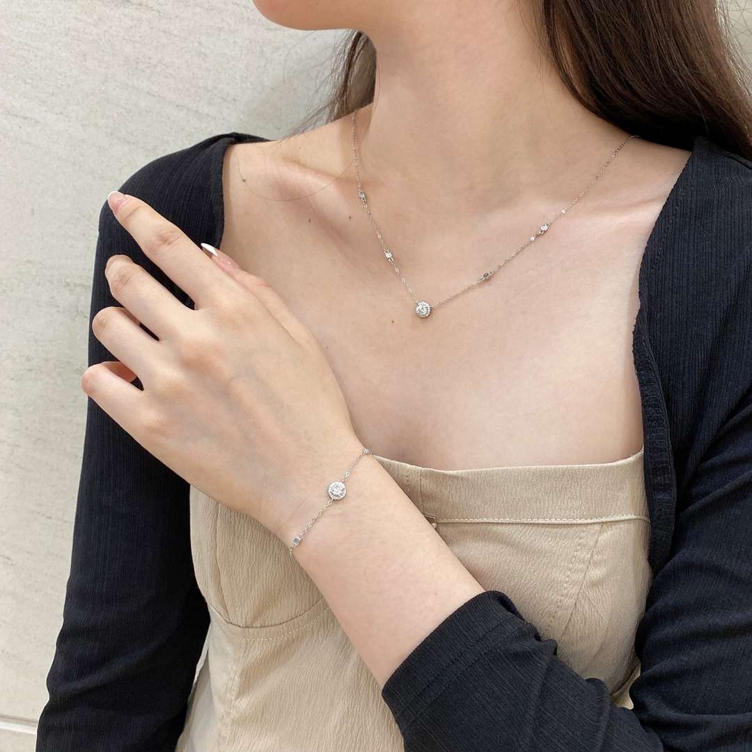 [Joyas Regalia] Pulsera deslumbrante con corte redondo