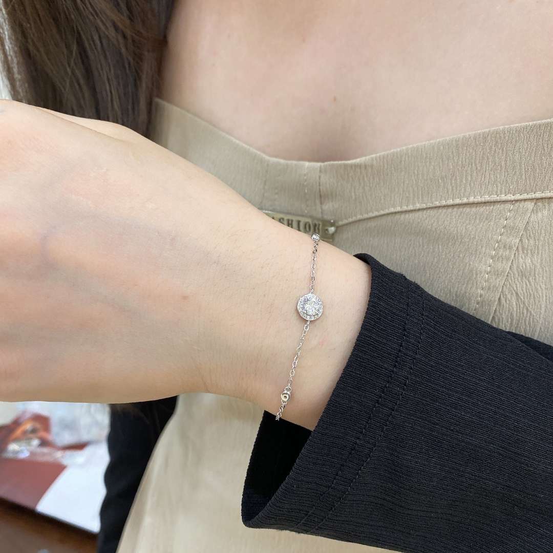 [Joyas Regalia] Pulsera deslumbrante con corte redondo