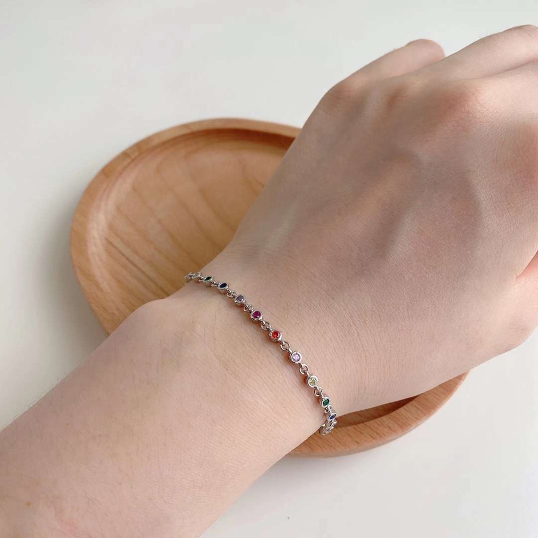 [Regalia jewelry]Colorful Bead Array Bracelet
