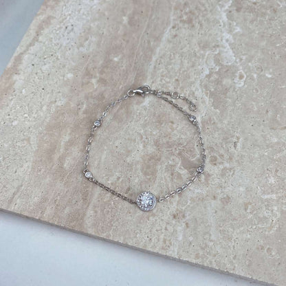 [Joyas Regalia] Pulsera deslumbrante con corte redondo