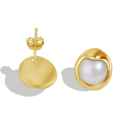 [Joyas Regalia] Pendientes de perlas de pan delicado