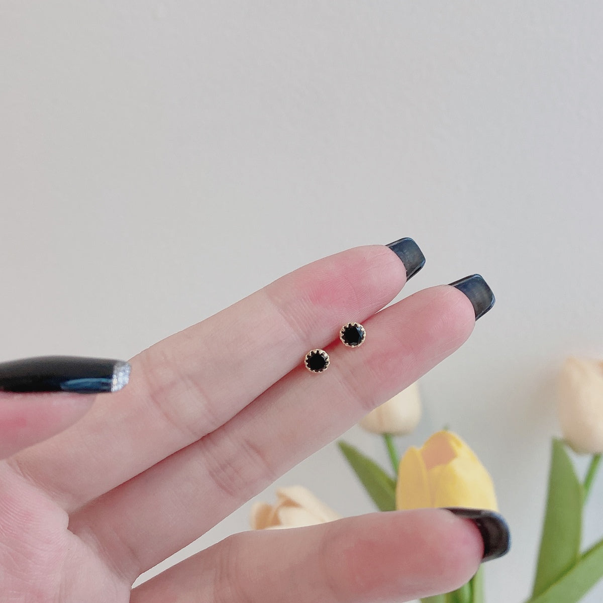 [Joyas Regalia] Pendientes redondos de colores brillantes
