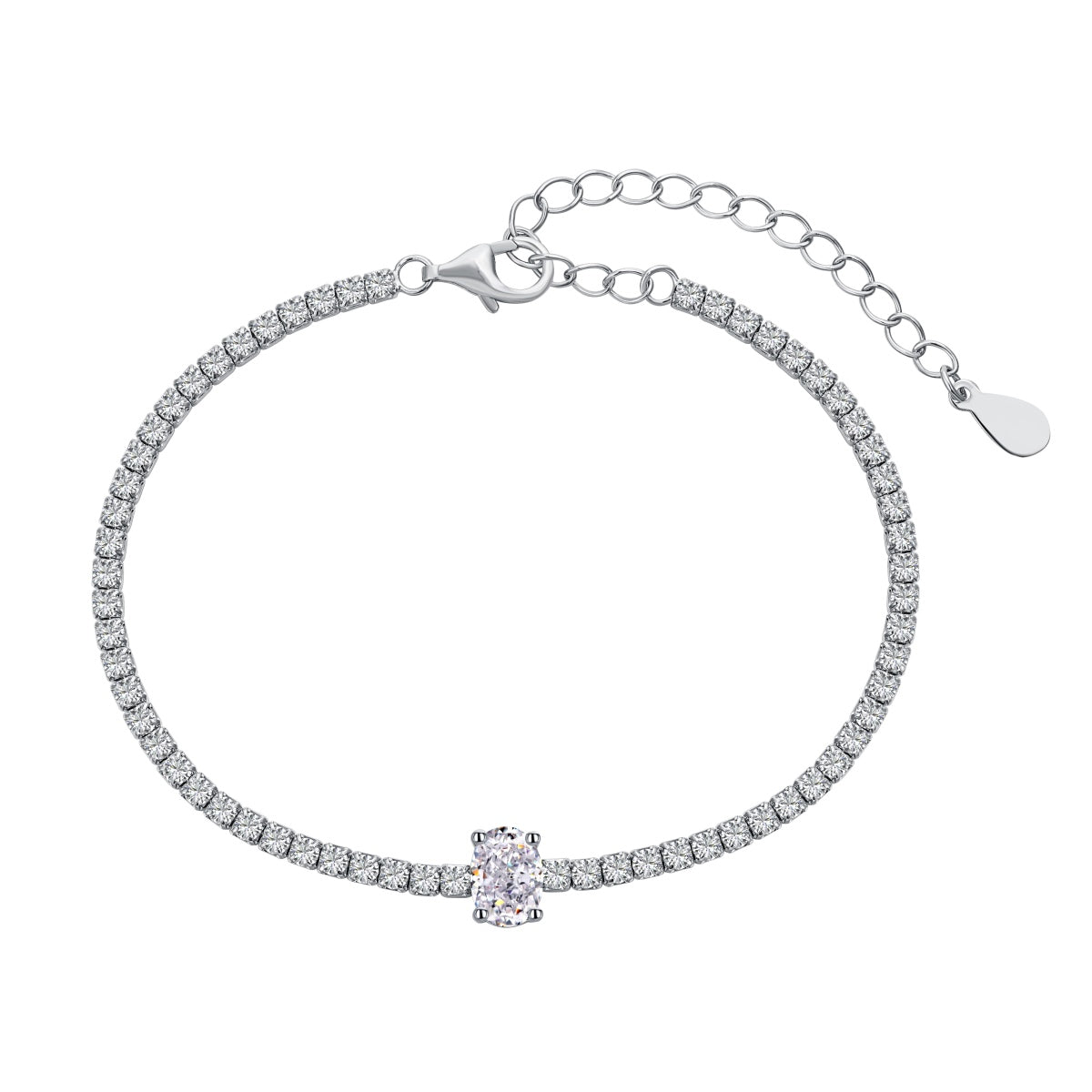[Joyas Regalia] Pulsera diaria de corte ovalado exquisito de 0,75 quilates