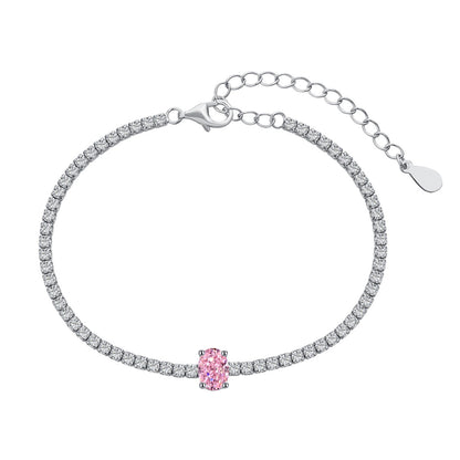 [Joyas Regalia] Pulsera diaria de corte ovalado exquisito de 0,75 quilates