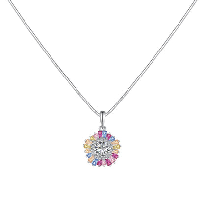 [Joyas Regalia]Collar colorido con flores encantadoras