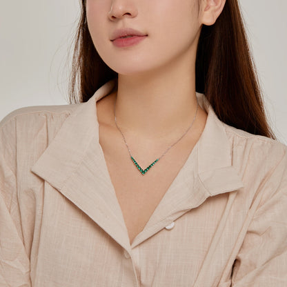 [Joyas Regalia]Collar adornado de corte redondo