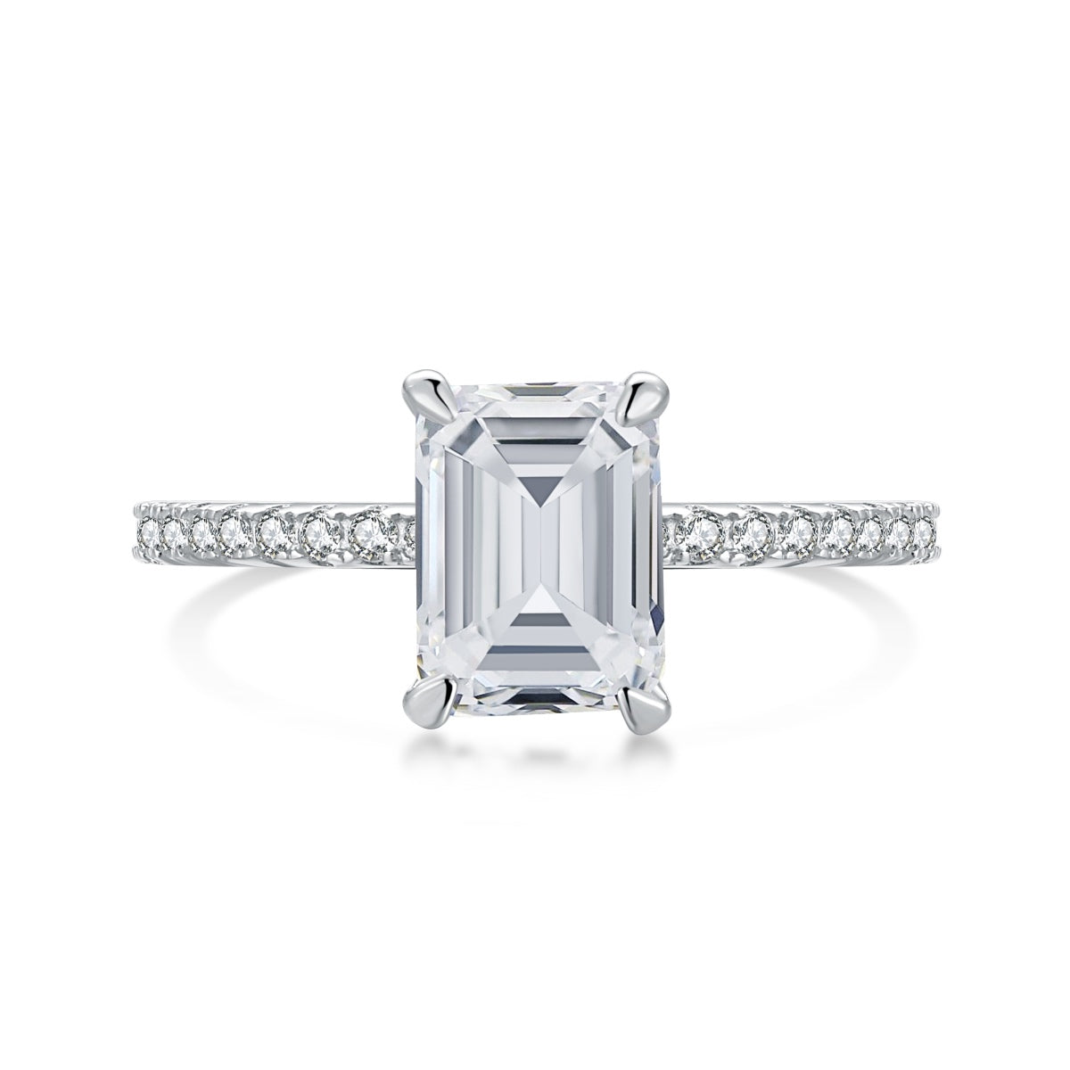 [Bijoux Regalia] Bague de fête ornée scintillante de 2,0 carats avec taille radiante