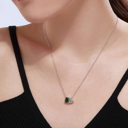 [Bijoux Regalia] Collier éblouissant en forme de carré et de cœur
