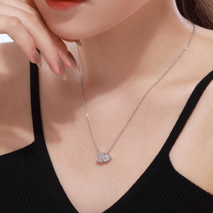[Bijoux Regalia] Collier éblouissant en forme de carré et de cœur