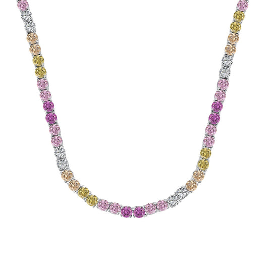 [Joyas Regalia] Collar de tenis delicado y colorido