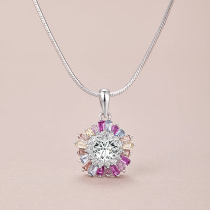 [Joyas Regalia]Collar colorido con flores encantadoras