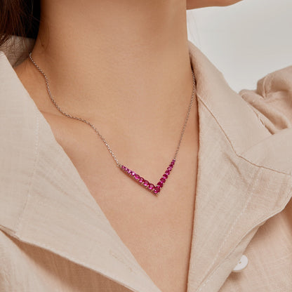 [Joyas Regalia]Collar adornado de corte redondo