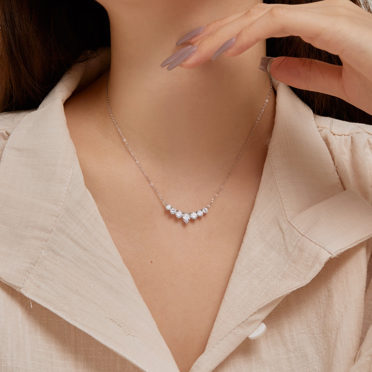 [Joyas Regalia] Delicado collar de corazón colorido