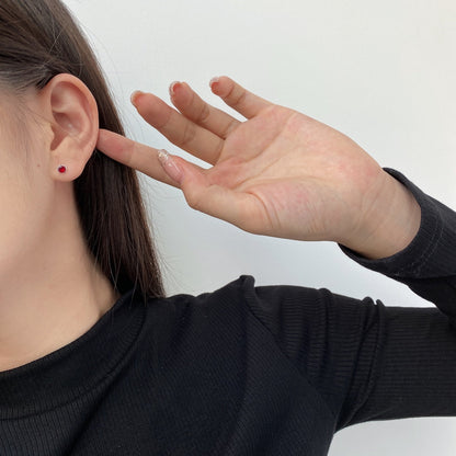 [Joyas Regalia] Pendientes redondos de colores brillantes
