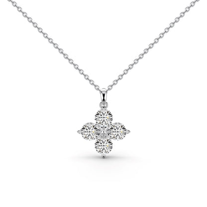 [Joyas Regalia] Collar de trébol de cuatro hojas y estrella de ocho puntas