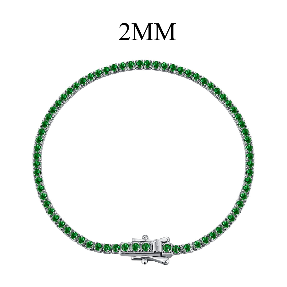 [Joyas Regalia] Pulsera de fiesta con corte redondo, radiante y colorida