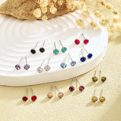 [Joyas Regalia] Pendientes redondos de colores brillantes