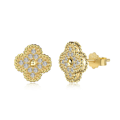 [Joyas Regalia] Pendientes de moda de trébol de cuatro hojas