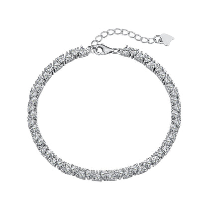 [Joyas Regalia] Pulsera romántica deslumbrante con forma de corazón para enamorados