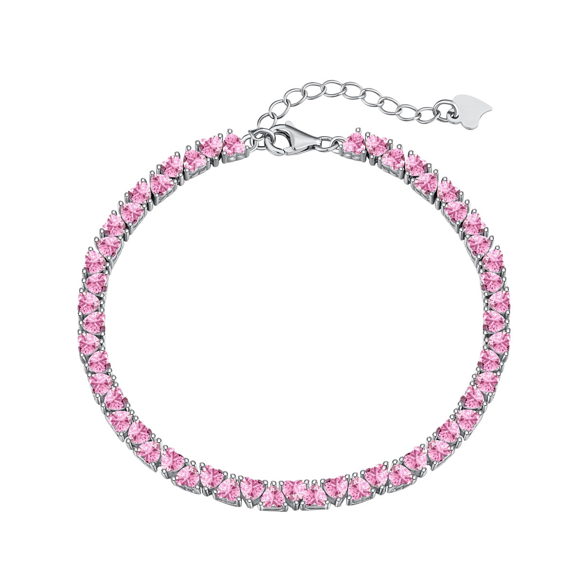 [Joyas Regalia] Pulsera romántica deslumbrante con forma de corazón para enamorados