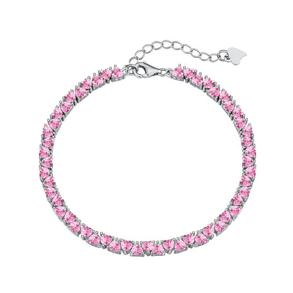 [Joyas Regalia] Pulsera romántica deslumbrante con forma de corazón para enamorados