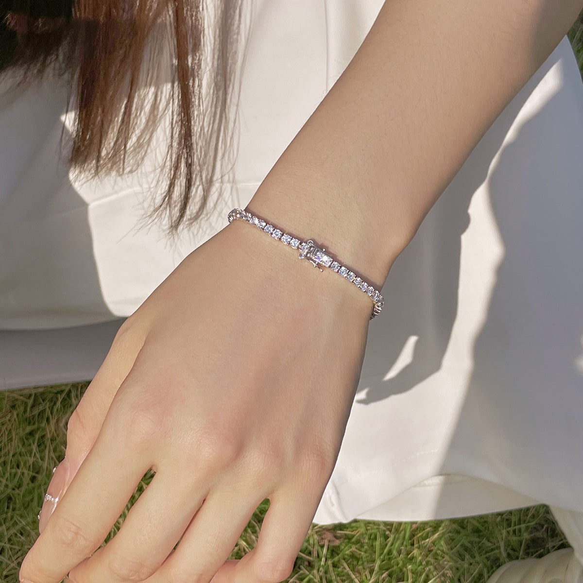 [Regalia jewelry]Radiant Colorful Round Cut Party Bracelet