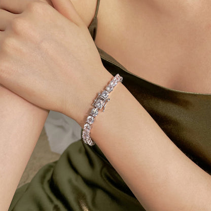 [Bijoux Regalia] Bracelet de mariage éblouissant taille ronde de 0,75 carat