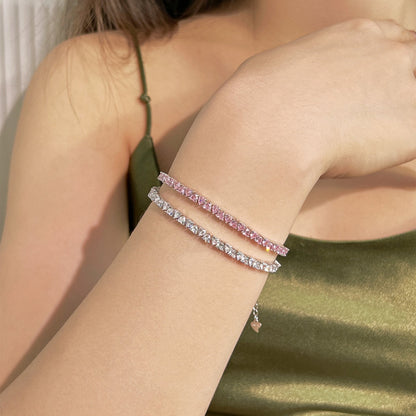 [Joyas Regalia] Pulsera romántica deslumbrante con forma de corazón para enamorados