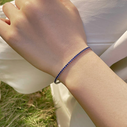 [Joyas Regalia] Pulsera de fiesta con corte redondo, radiante y colorida