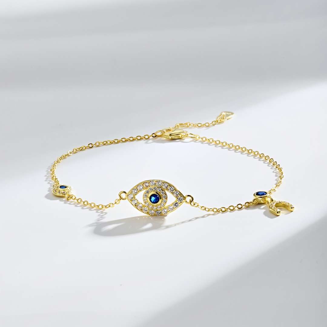 [Joyas Regalia]Collar con forma de ojo delicado