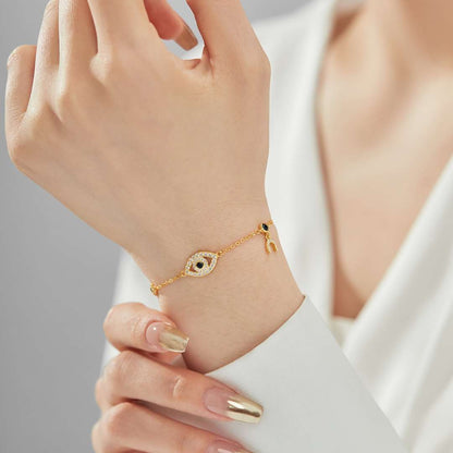 [Joyas Regalia]Collar con forma de ojo delicado