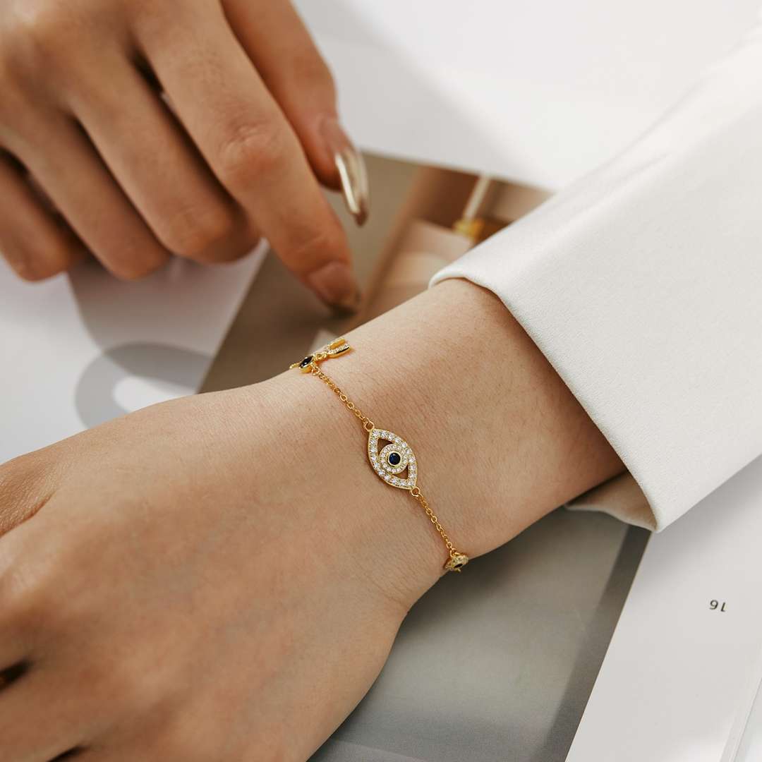 [Joyas Regalia]Collar con forma de ojo delicado