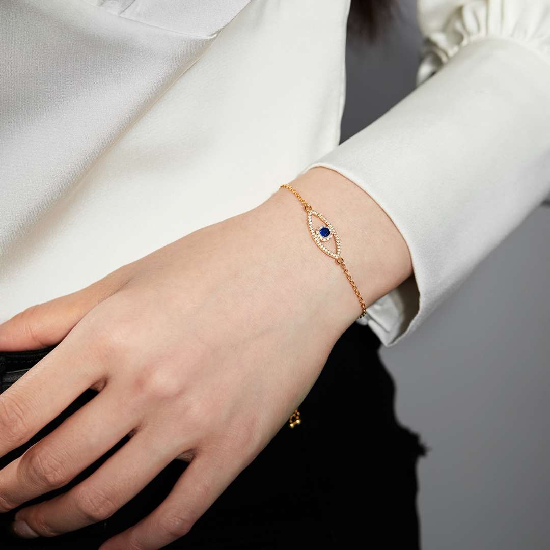 [Joyas Regalia] Pulsera con diseño hueco de ojo de diablo