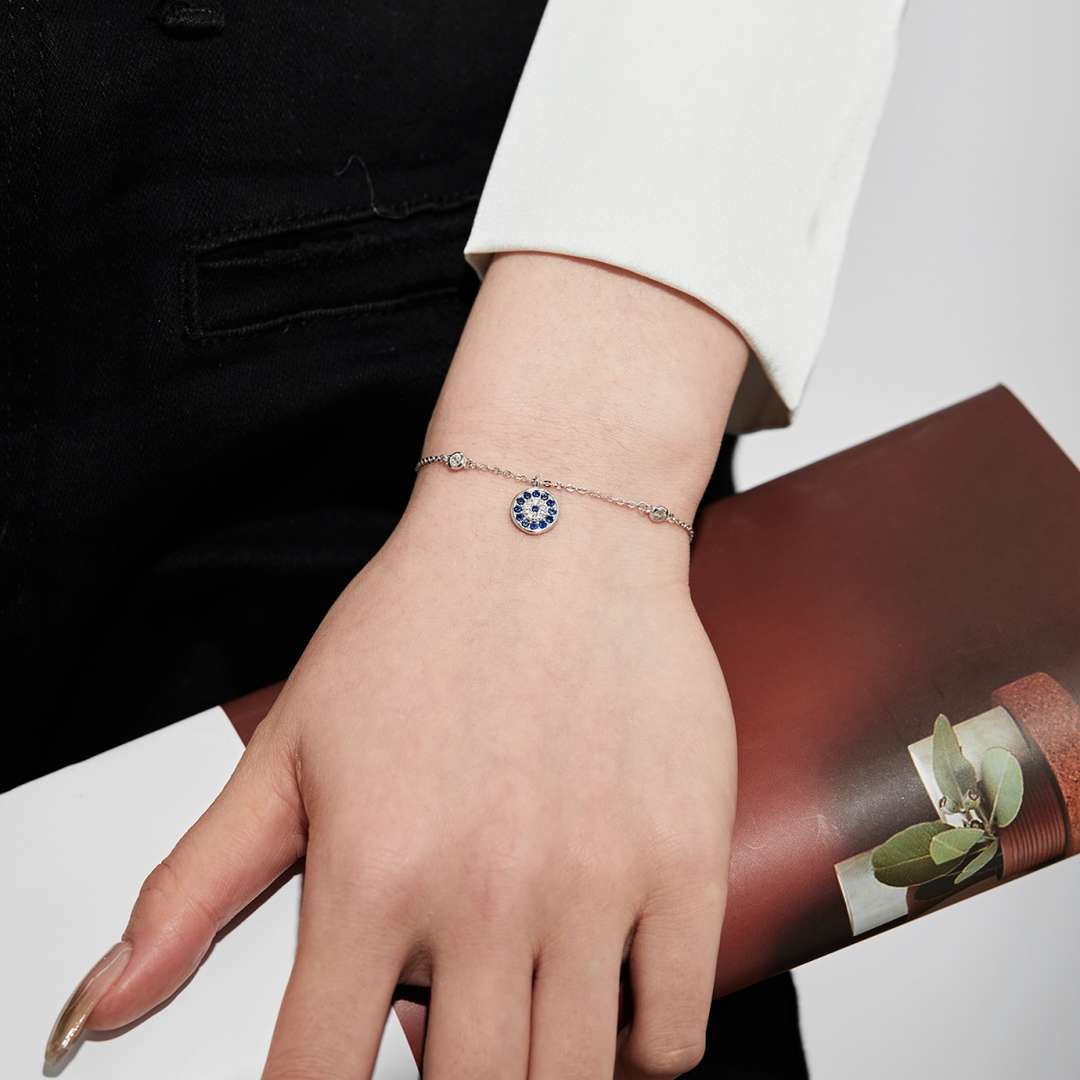 [Joyas Regalia] Pulsera redonda de ojo de diablo