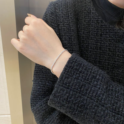 [Joyas Regalia] Elegante pulsera diaria con corte esmeralda
