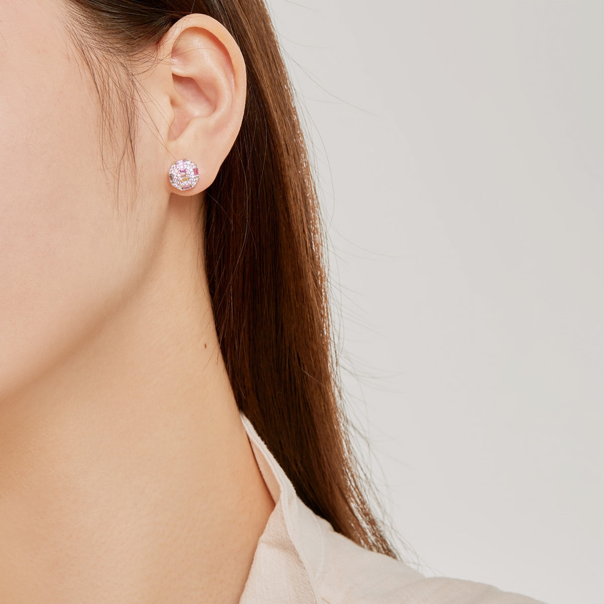 [Joyas Regalia] Pendientes diarios con forma de octágono adornados y coloridos
