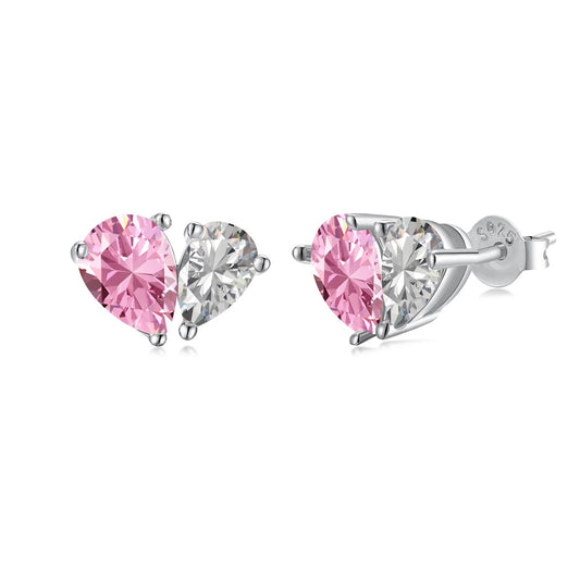 [Joyas Regalia] Pendientes deslumbrantes y elegantes con corte de corazón