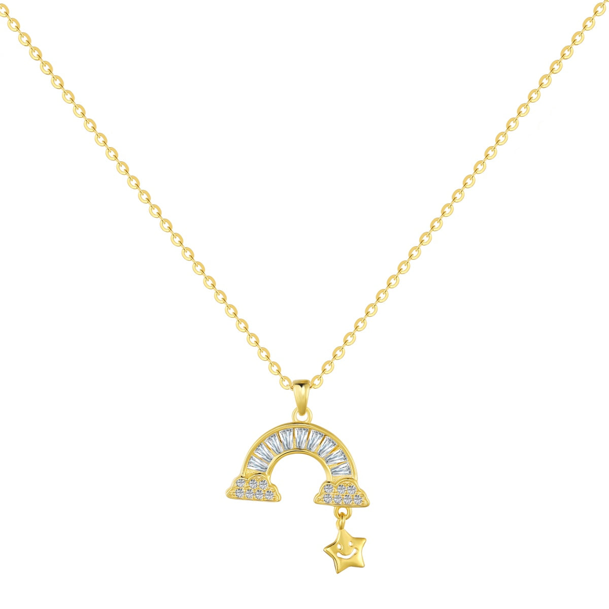 [Bijoux Regalia] Collier étoile arc-en-ciel unique