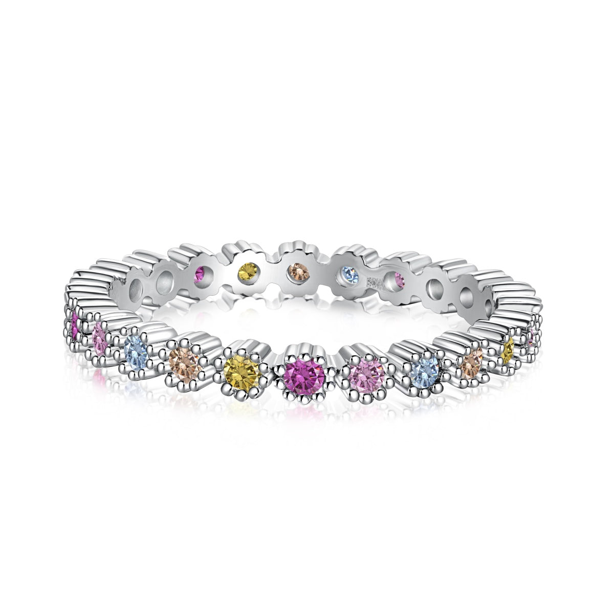 [Bijoux Regalia] Bague de fête ronde colorée exquise