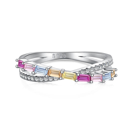 [Joyas Regalia] Anillo de fiesta con corte radiante, elegante y energético